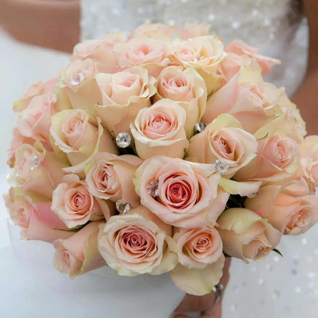 Luxury wedding bouquet by Riverside Florists